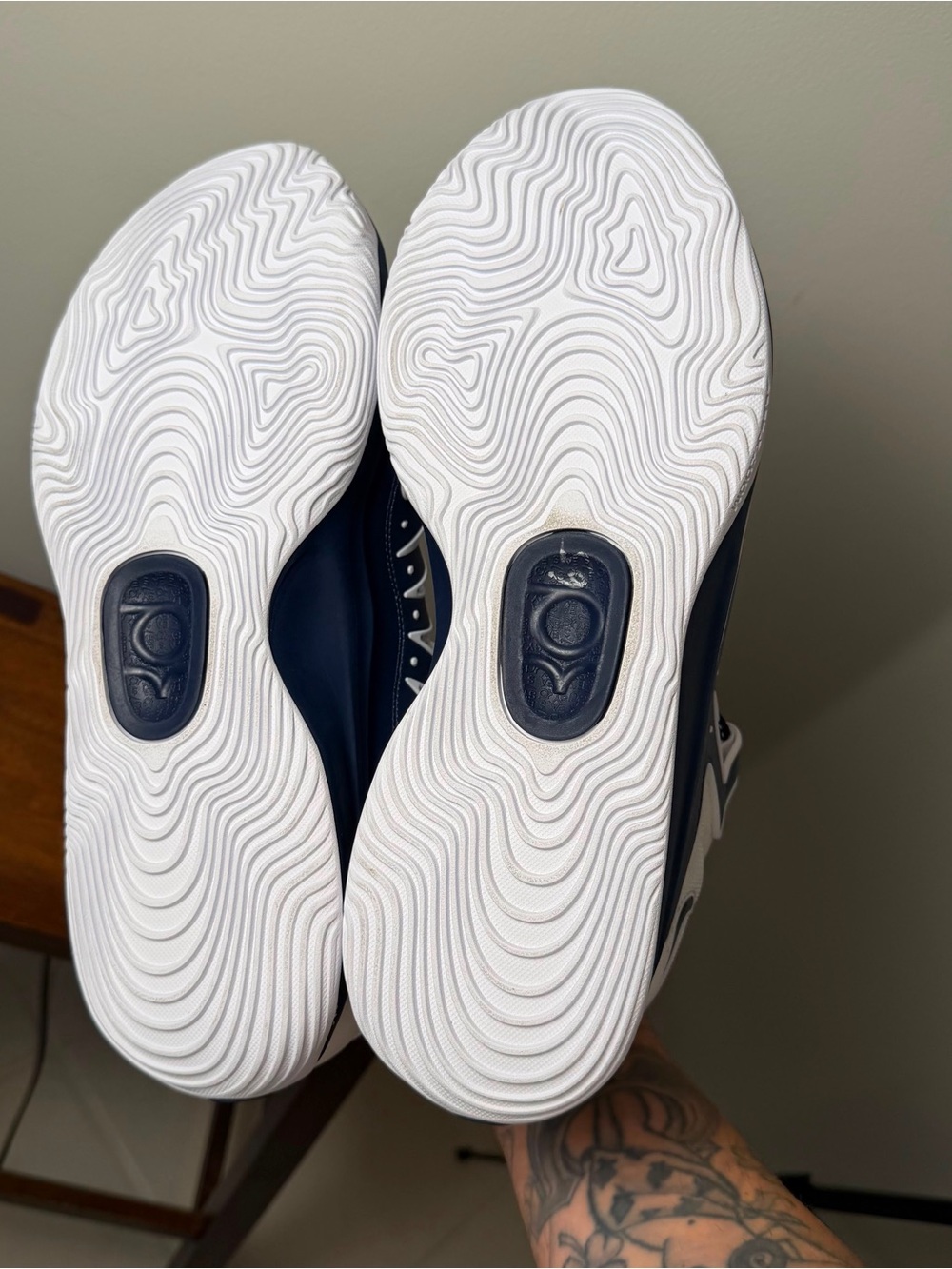 Nike KD 18 TB White Navy Basketball Shoes IH5096-110 Men’s Size 16 - Picture 7 of 8